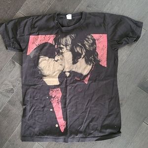 John Lennon yoko ono vintage tshirt s/m